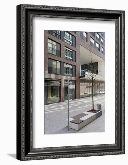 Modern Architecture, Office Buildings, †berseequartier, †berseeboulevard, Hafencity-Axel Schmies-Framed Photographic Print