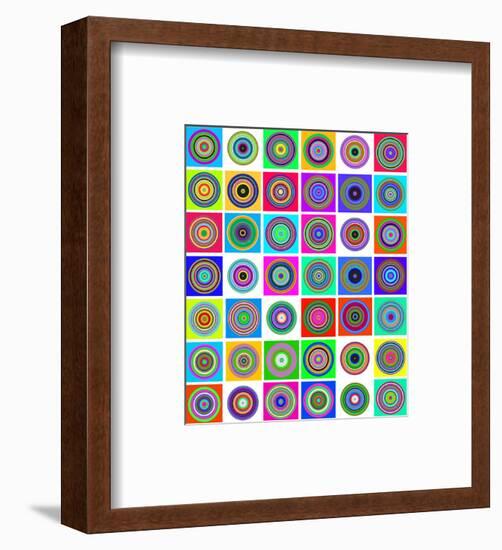 Modern Artist's Garden-null-Framed Art Print