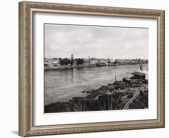 Modern Baghdad, the City of Caliphs, Iraq 1925-A Kerim-Framed Giclee Print