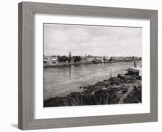 Modern Baghdad, the City of Caliphs, Iraq 1925-A Kerim-Framed Giclee Print