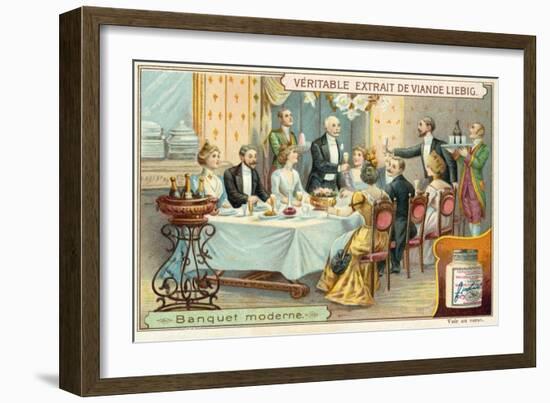 Modern Banquet-null-Framed Giclee Print