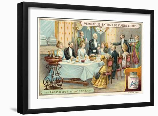 Modern Banquet-null-Framed Giclee Print