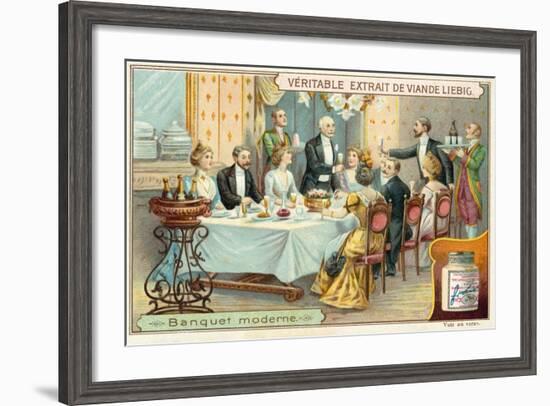 Modern Banquet-null-Framed Giclee Print