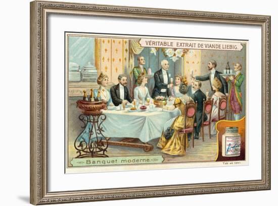 Modern Banquet-null-Framed Giclee Print