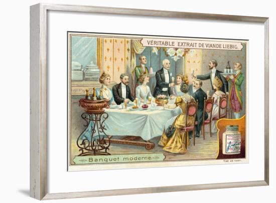 Modern Banquet-null-Framed Giclee Print