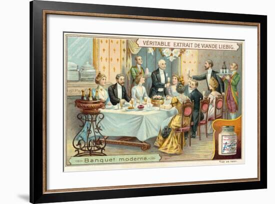 Modern Banquet-null-Framed Giclee Print