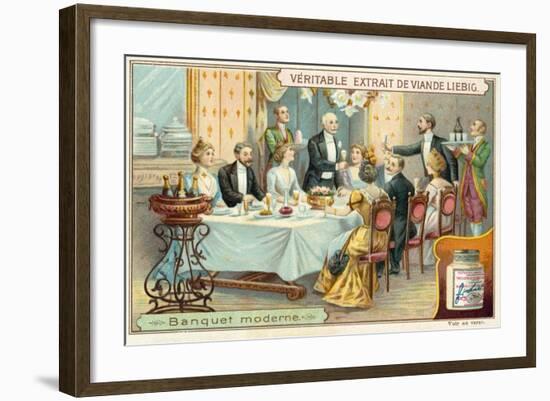 Modern Banquet-null-Framed Giclee Print