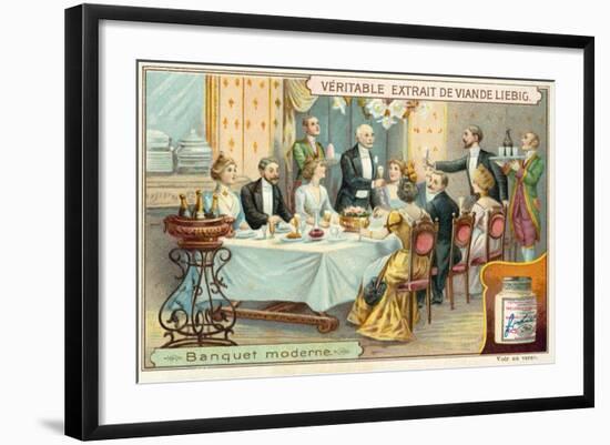 Modern Banquet-null-Framed Giclee Print