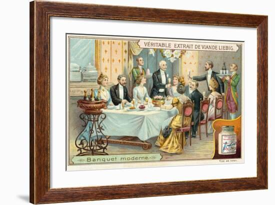 Modern Banquet-null-Framed Giclee Print