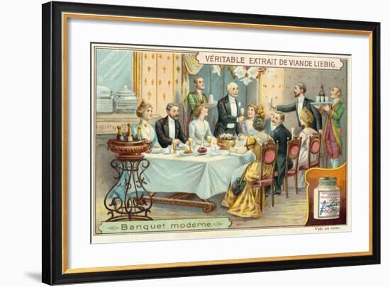 Modern Banquet-null-Framed Giclee Print