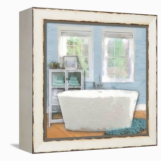 Modern Bath 3-Taylor Greene-Framed Stretched Canvas