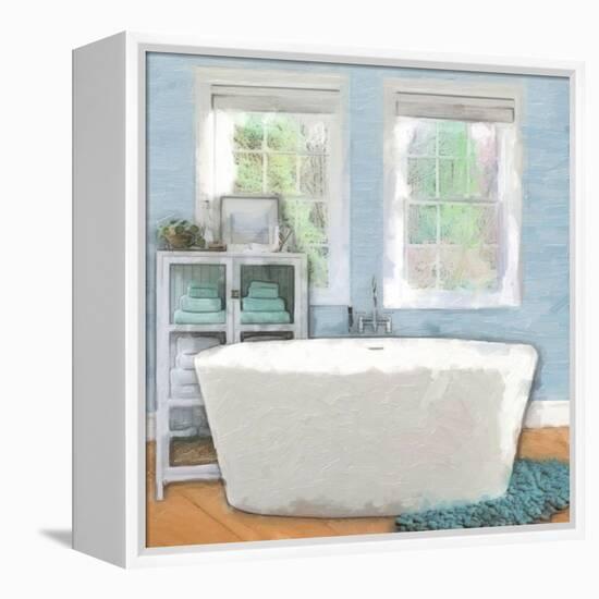 Modern Bath 3-Taylor Greene-Framed Stretched Canvas