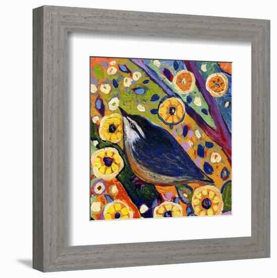 Modern Bird XI-Jennifer Lommers-Framed Art Print