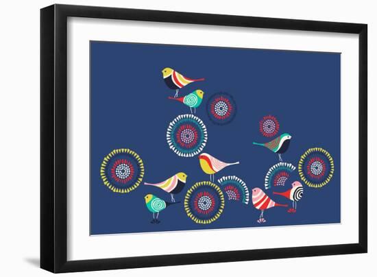 Modern Birds-null-Framed Giclee Print