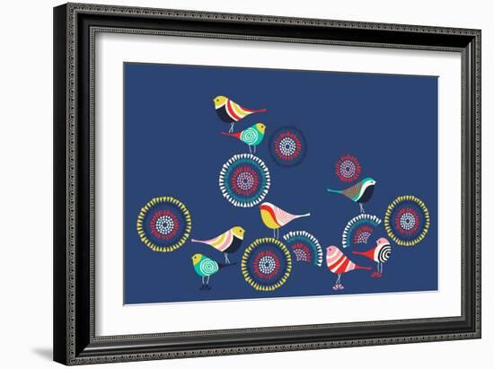 Modern Birds-null-Framed Giclee Print