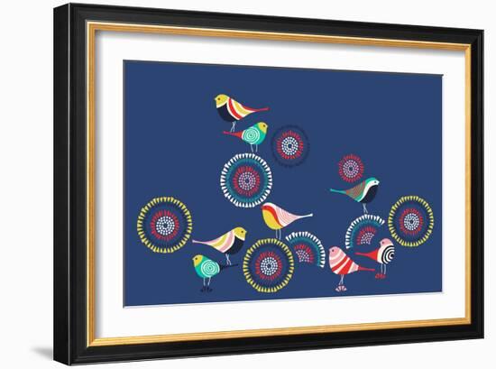 Modern Birds-null-Framed Giclee Print