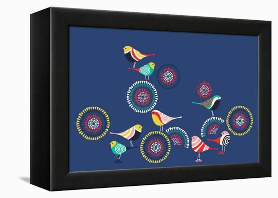 Modern Birds-null-Framed Premier Image Canvas