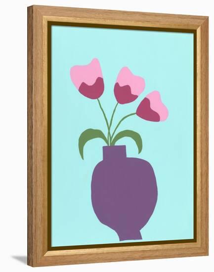 Modern Blooms I-Regina Moore-Framed Stretched Canvas