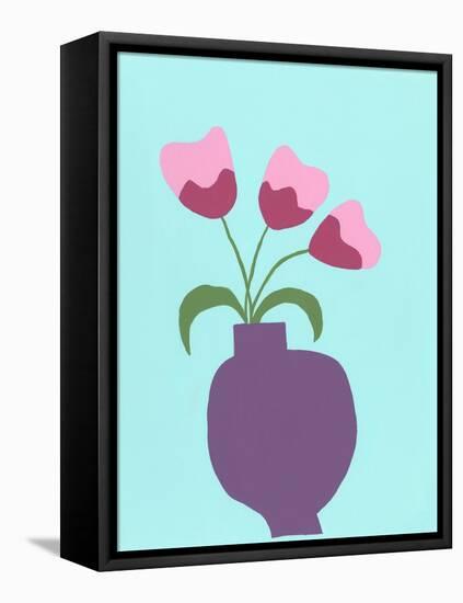 Modern Blooms I-Regina Moore-Framed Stretched Canvas