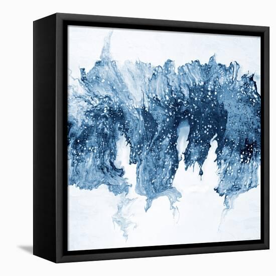 Modern Blue Abstract 1-Kimberly Allen-Framed Stretched Canvas