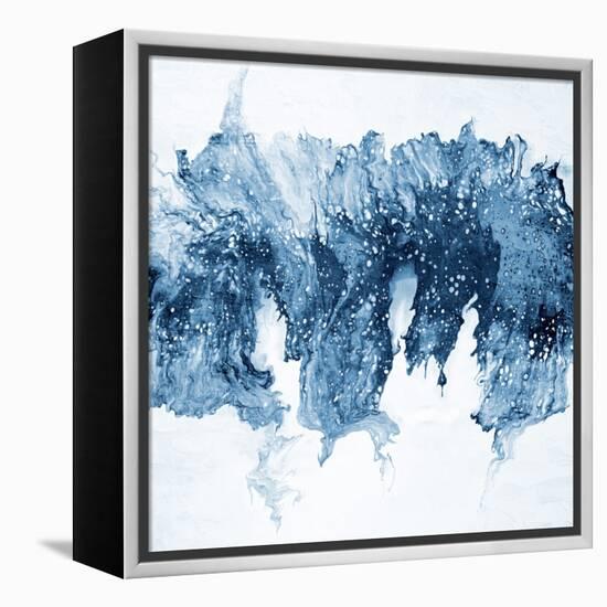 Modern Blue Abstract 1-Kimberly Allen-Framed Stretched Canvas