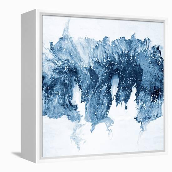 Modern Blue Abstract 1-Kimberly Allen-Framed Stretched Canvas