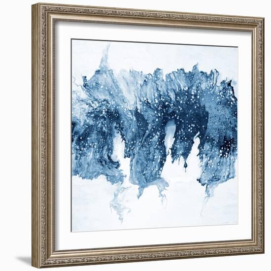 Modern Blue Abstract 1-Kimberly Allen-Framed Art Print