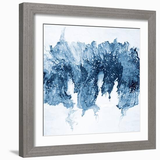 Modern Blue Abstract 1-Kimberly Allen-Framed Art Print