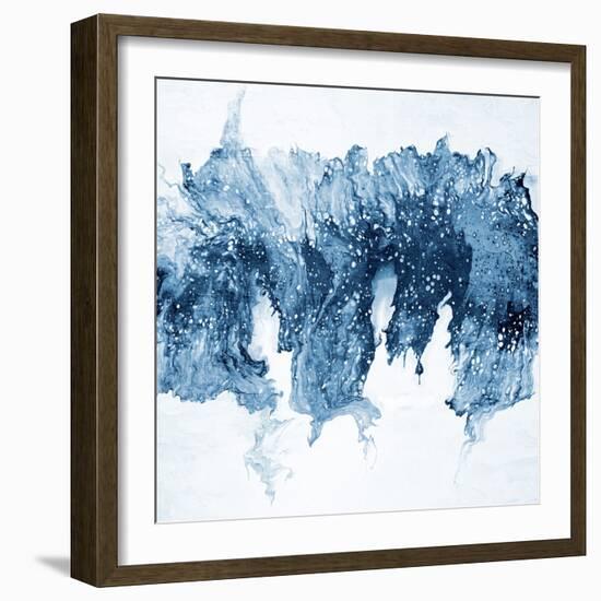 Modern Blue Abstract 1-Kimberly Allen-Framed Art Print