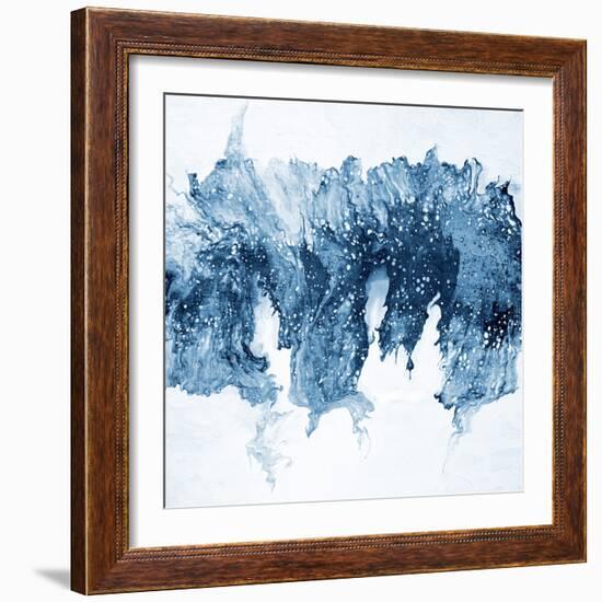 Modern Blue Abstract 1-Kimberly Allen-Framed Art Print