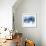 Modern Blue Abstract 1-Kimberly Allen-Framed Art Print displayed on a wall