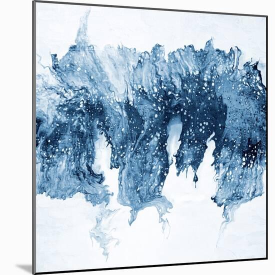 Modern Blue Abstract 1-Kimberly Allen-Mounted Art Print