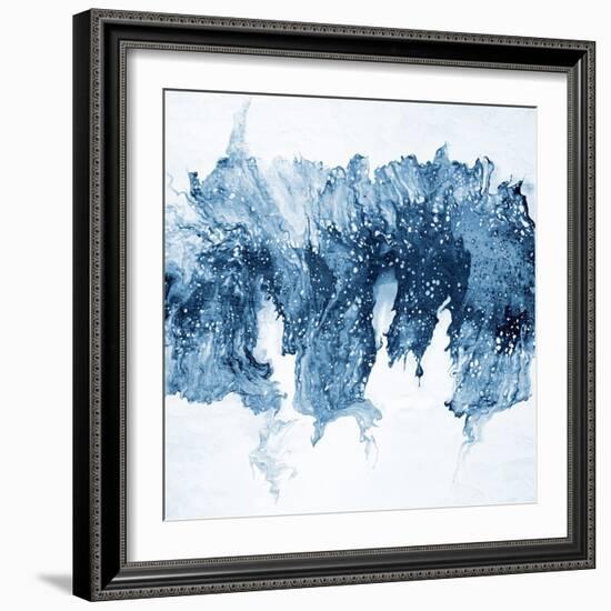 Modern Blue Abstract 1-Kimberly Allen-Framed Art Print