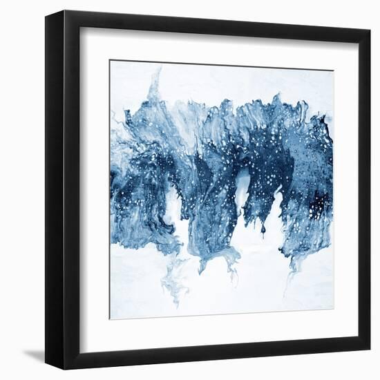 Modern Blue Abstract 1-Kimberly Allen-Framed Art Print