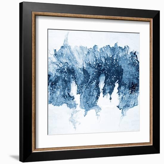 Modern Blue Abstract 1-Kimberly Allen-Framed Art Print