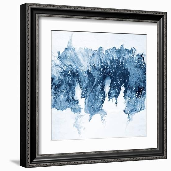 Modern Blue Abstract 1-Kimberly Allen-Framed Art Print