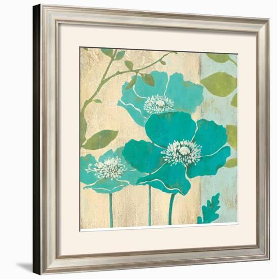 Modern Blue Poppy-Stefania Ferri-Framed Art Print