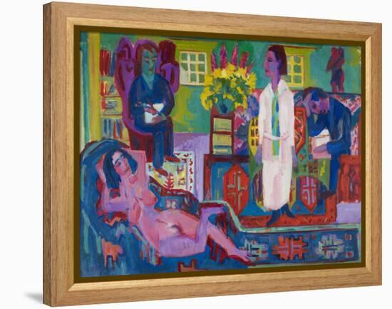 Modern Bohemia, 1924-Ernst Ludwig Kirchner-Framed Premier Image Canvas