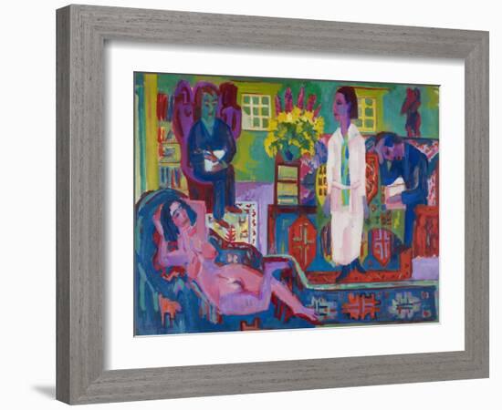 Modern Bohemia, 1924-Ernst Ludwig Kirchner-Framed Giclee Print