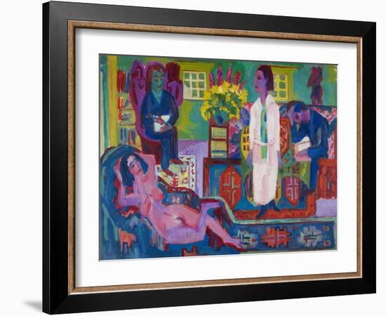 Modern Bohemia, 1924-Ernst Ludwig Kirchner-Framed Giclee Print