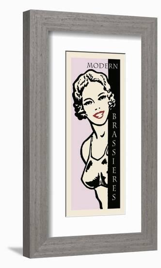 Modern Brassieres-Retro Series-Framed Art Print