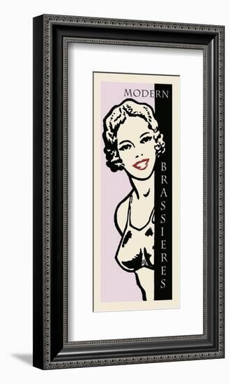 Modern Brassieres-Retro Series-Framed Art Print