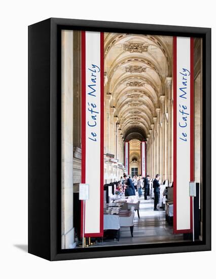 Modern Brewery, Cafe Marly, the Louvre Museum, Glass Pyramids, Paris, France-Philippe Hugonnard-Framed Premier Image Canvas