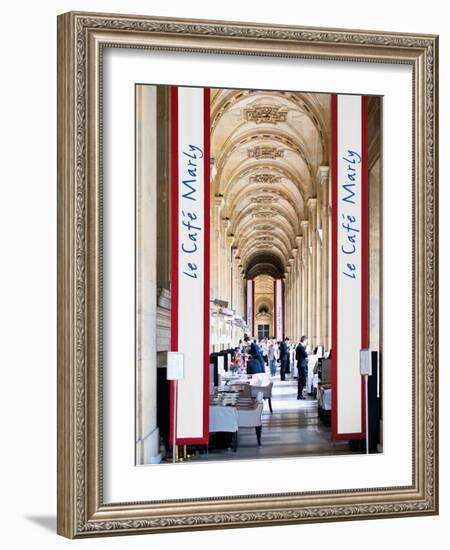 Modern Brewery, Cafe Marly, the Louvre Museum, Glass Pyramids, Paris, France-Philippe Hugonnard-Framed Photographic Print