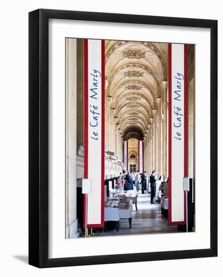 Modern Brewery, Cafe Marly, the Louvre Museum, Glass Pyramids, Paris, France-Philippe Hugonnard-Framed Photographic Print