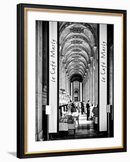 Modern Brewery, Cafe Marly, the Louvre Museum, Glass Pyramids, Paris, France-Philippe Hugonnard-Framed Photographic Print