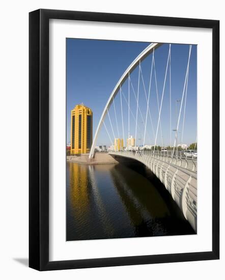 Modern Bridge, Astana, Kazakhstan, Central Asia-Michael Runkel-Framed Photographic Print