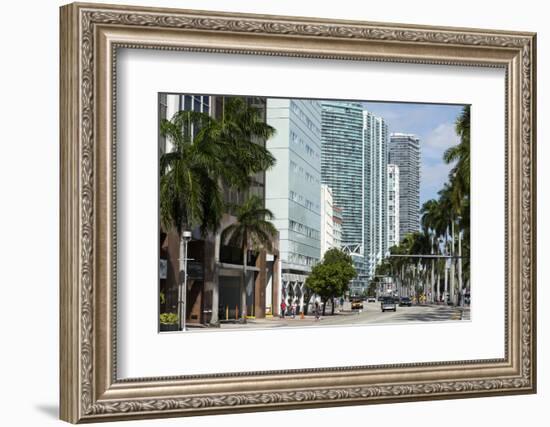 Modern Buildings Along Biscayne Boulevard, Downtown Miami, Miami, Florida, Usa-Sergio Pitamitz-Framed Photographic Print