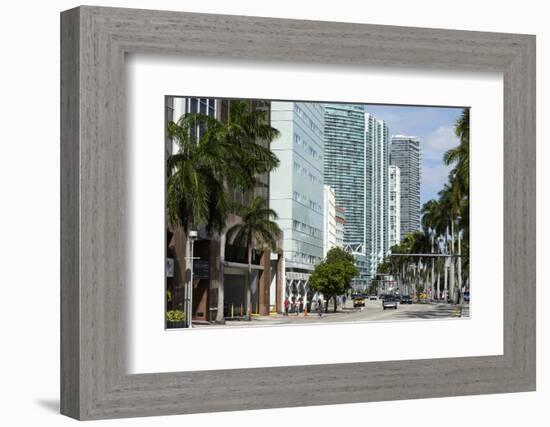 Modern Buildings Along Biscayne Boulevard, Downtown Miami, Miami, Florida, Usa-Sergio Pitamitz-Framed Photographic Print