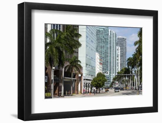 Modern Buildings Along Biscayne Boulevard, Downtown Miami, Miami, Florida, Usa-Sergio Pitamitz-Framed Photographic Print